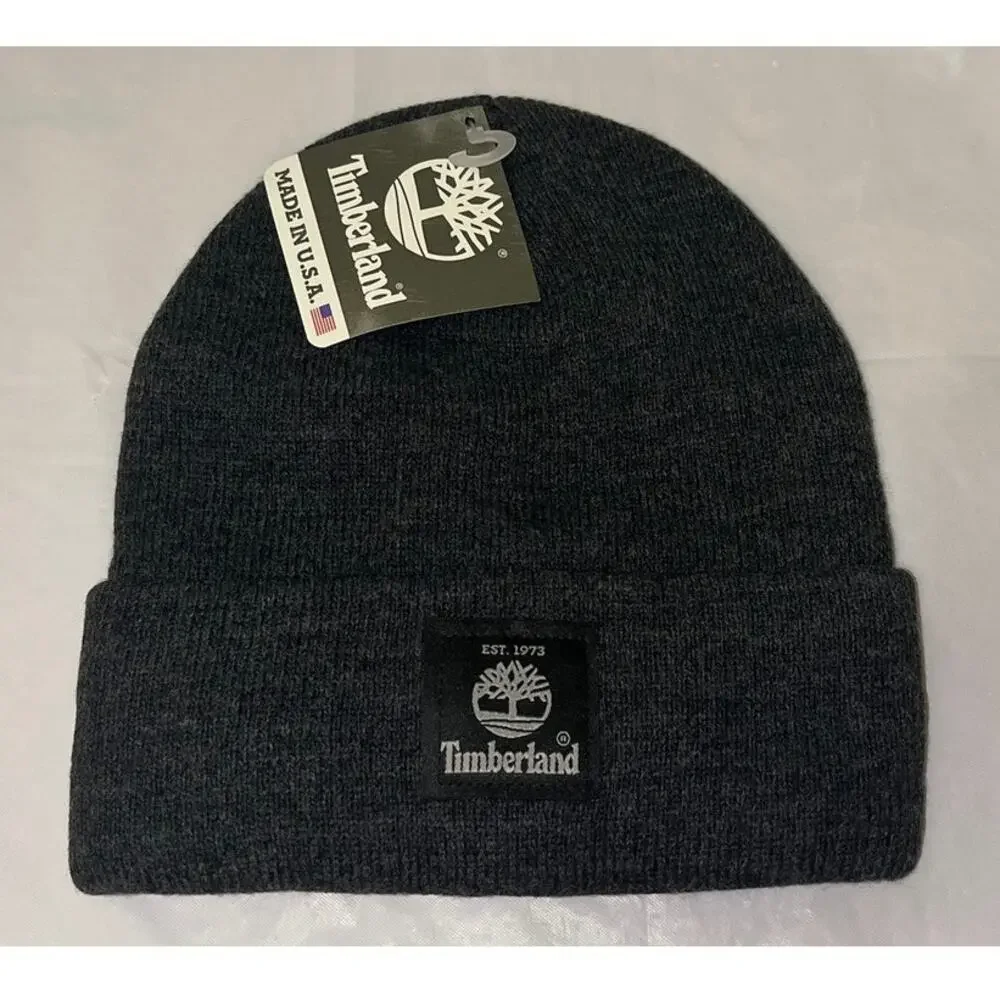 Timberland 100% Acrylic BEANIE hat Style: TH340324 - 1 Size Fits Most - Gray NEW